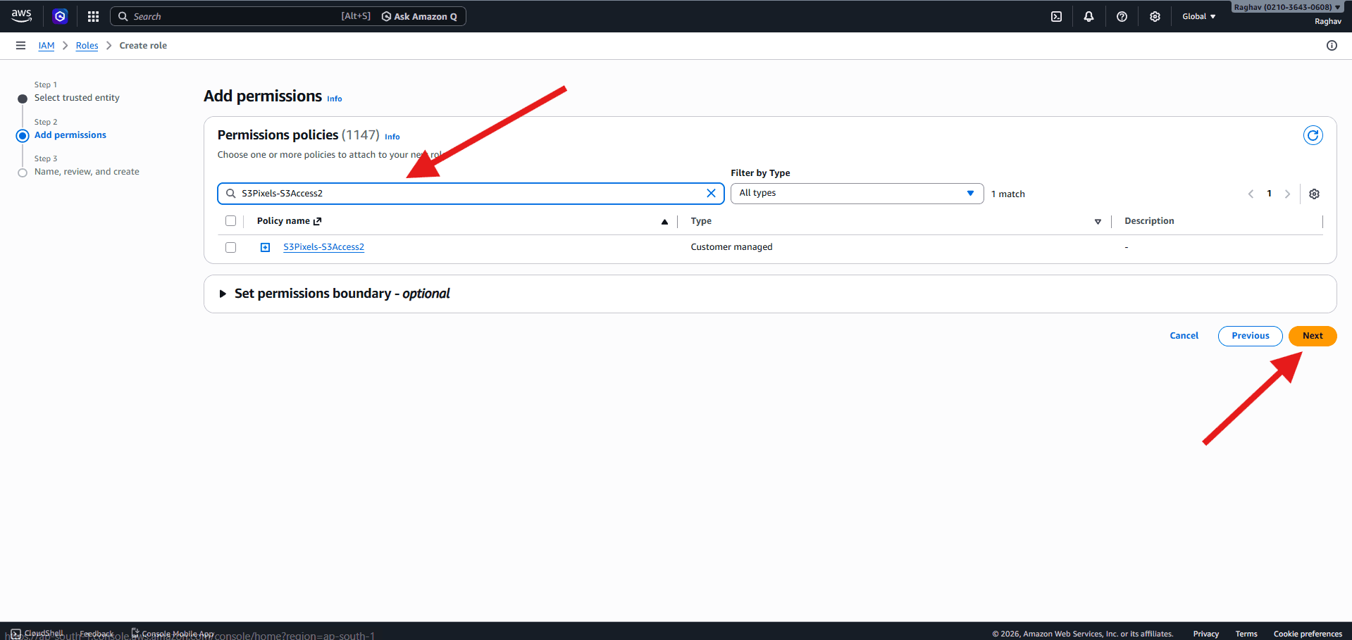 Step 13: Attach your policy